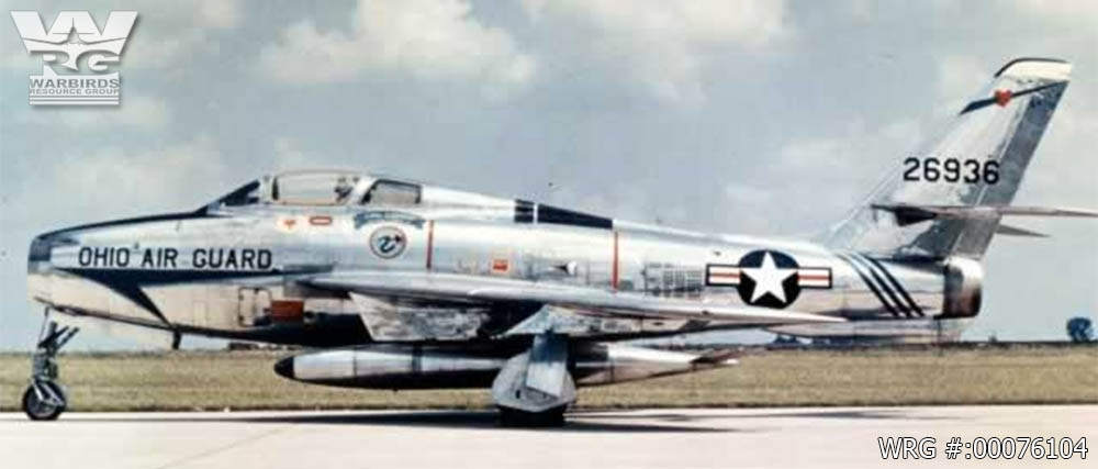 F-84F-55-RE Thunderstreak/52-6936 of the Ohio ANG.